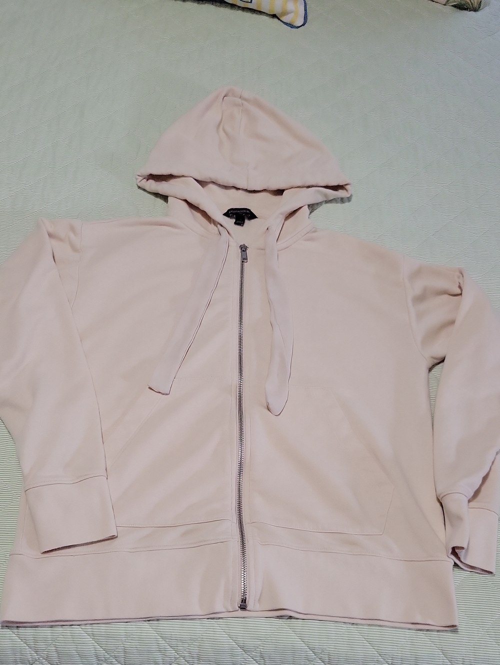 Banana Republic Light Pink Zip-Up Hoodie